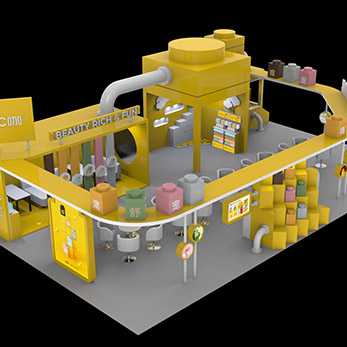 美博会-C咖展台效果图